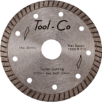 A Tool-Co Turbo Rim Diamond Blade. Click to go to this product.