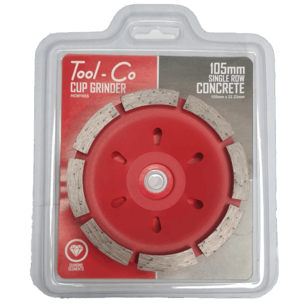Tool-Co 105mm Single Row Segmented Cup Grinder